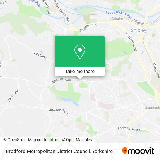 Bradford Metropolitan District Council map