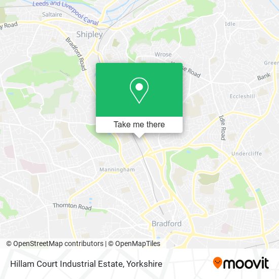Hillam Court Industrial Estate map