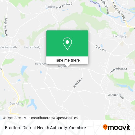 Bradford District Health Authority map