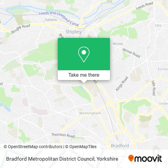 Bradford Metropolitan District Council map