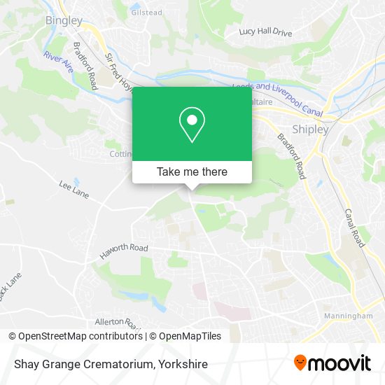 Shay Grange Crematorium map