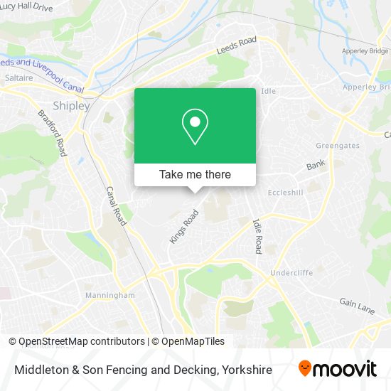 Middleton & Son Fencing and Decking map