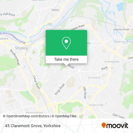 45 Claremont Grove map