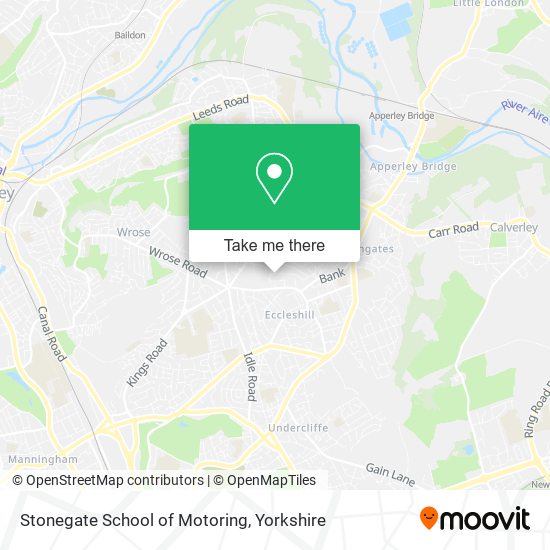 Stonegate School of Motoring map