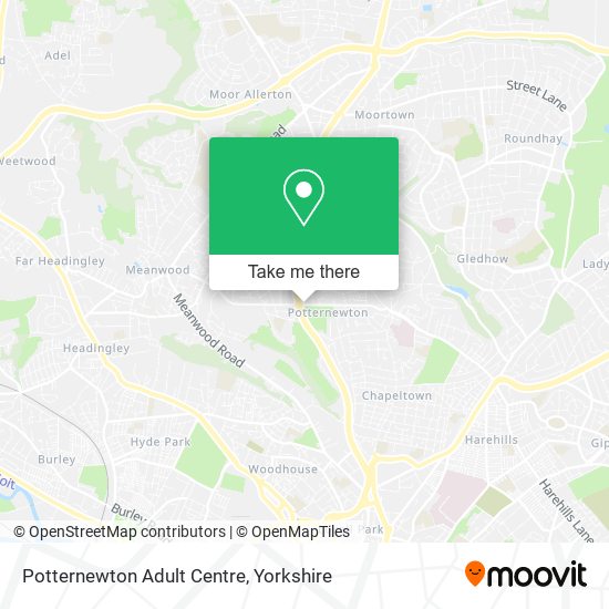 Potternewton Adult Centre map