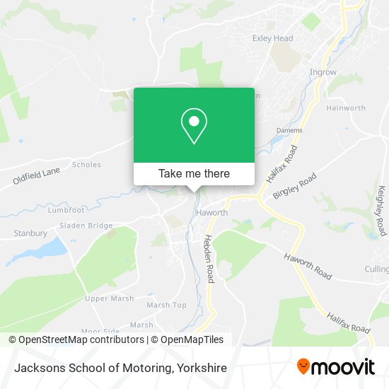 Jacksons School of Motoring map