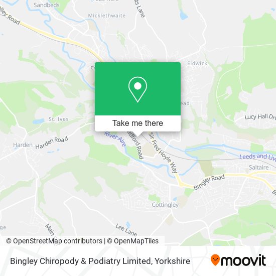 Bingley Chiropody & Podiatry Limited map