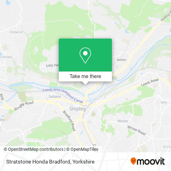 Stratstone Honda Bradford map