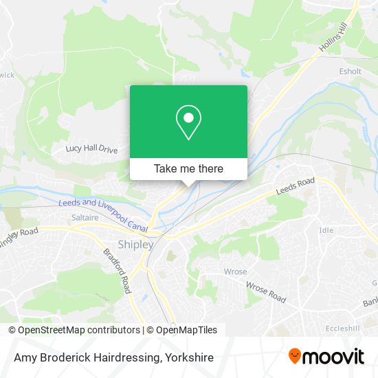 Amy Broderick Hairdressing map