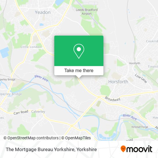 The Mortgage Bureau Yorkshire map