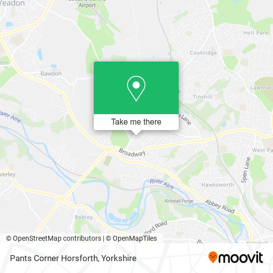Pants Corner Horsforth map