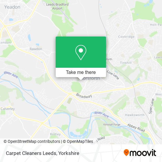 Carpet Cleaners Leeds map
