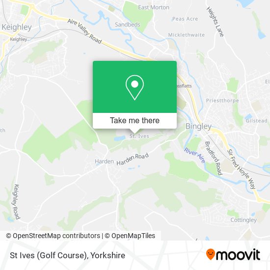 St Ives (Golf Course) map