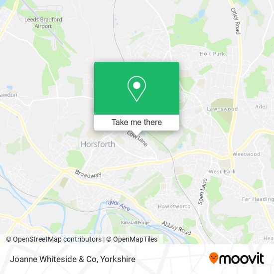 Joanne Whiteside & Co map