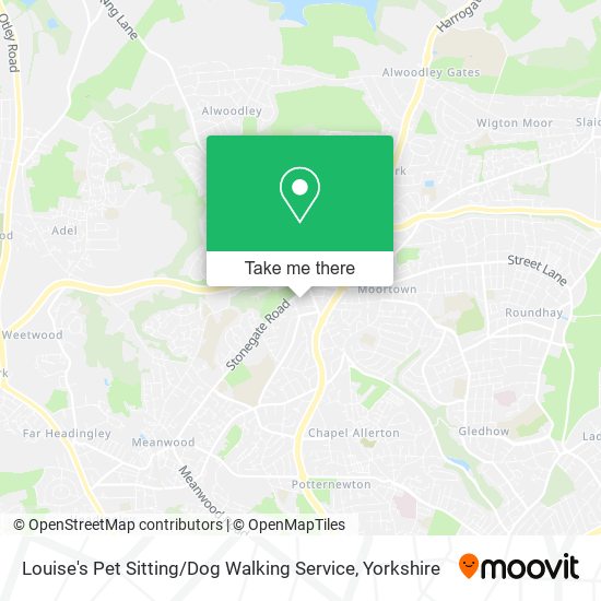 Louise's Pet Sitting / Dog Walking Service map