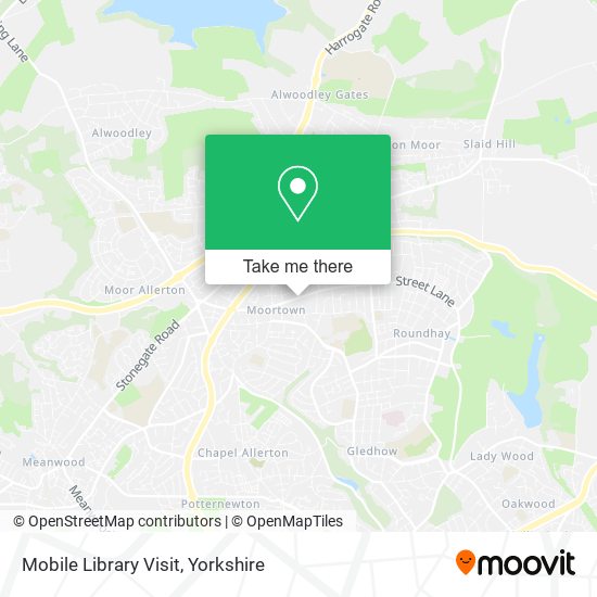 Mobile Library Visit map