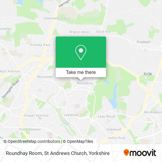 Roundhay Room, St Andrews Church map