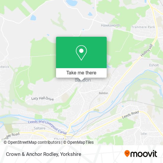Crown & Anchor Rodley map