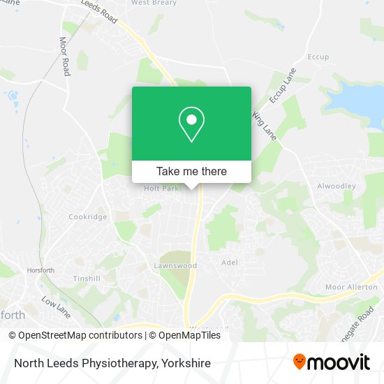 North Leeds Physiotherapy map