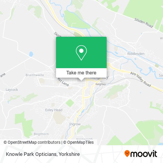 Knowle Park Opticians map
