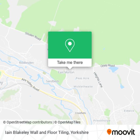 Iain Blakeley Wall and Floor Tiling map