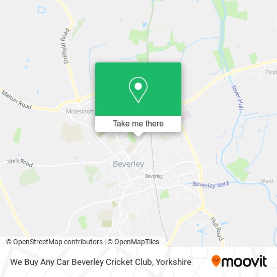 We Buy Any Car Beverley Cricket Club map