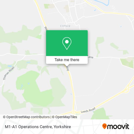 M1-A1 Operations Centre map