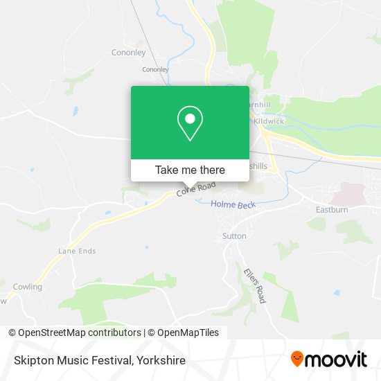 Skipton Music Festival map