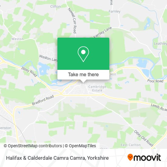 Halifax & Calderdale Camra Camra map