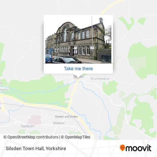 Silsden Town Hall map