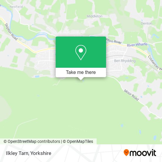 Ilkley Tarn map