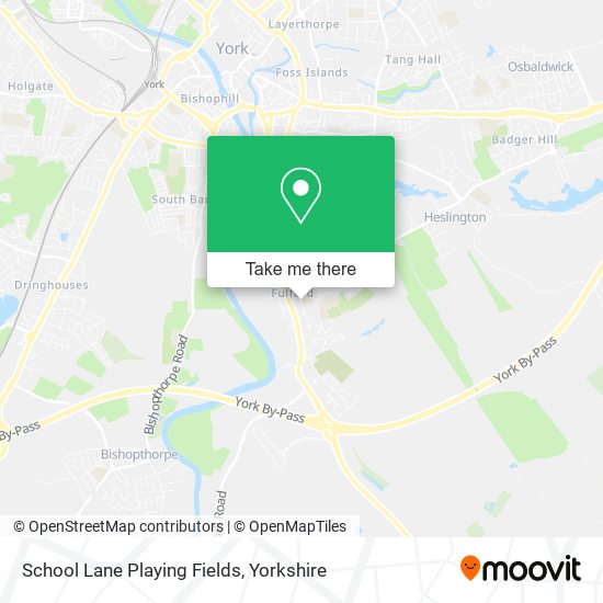 School Lane Playing Fields map