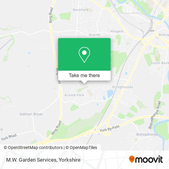 M.W. Garden Services map