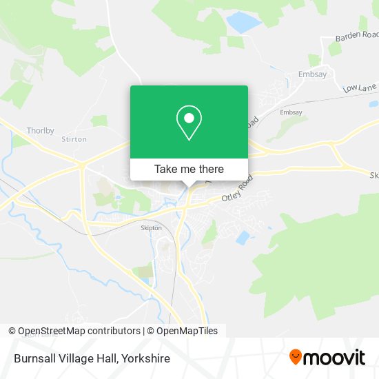 Burnsall Village Hall map