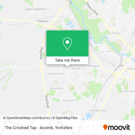 The Crooked Tap - Acomb map
