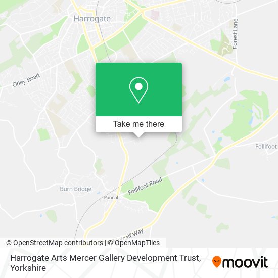 Harrogate Arts Mercer Gallery Development Trust map