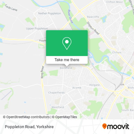 Poppleton Road map