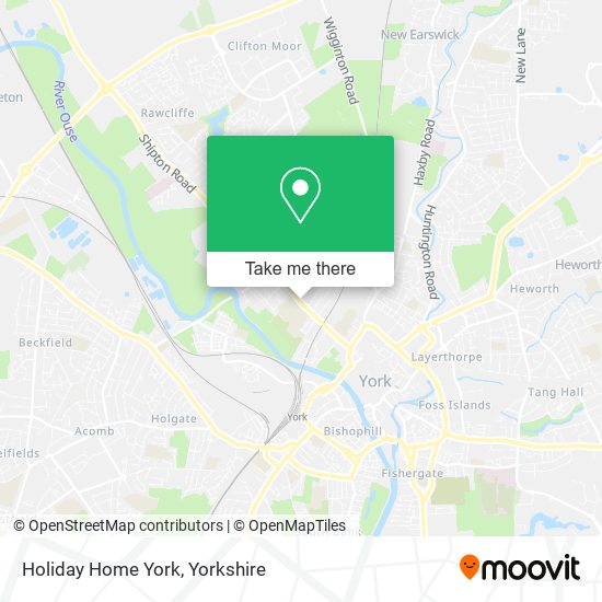 Holiday Home York map