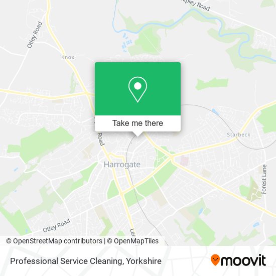 Professional Service Cleaning map