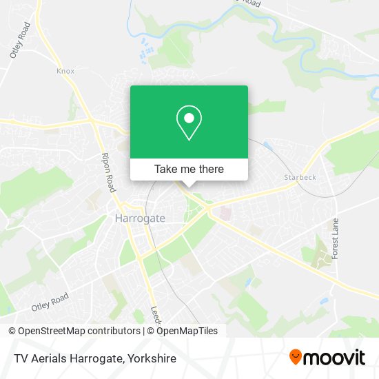 TV Aerials Harrogate map