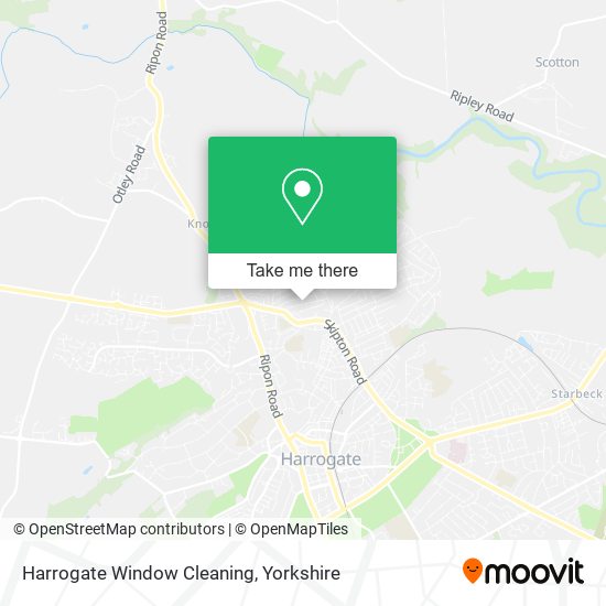 Harrogate Window Cleaning map