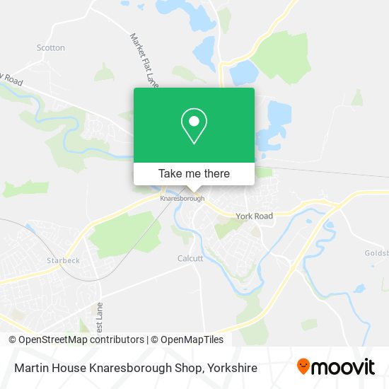 Martin House Knaresborough Shop map