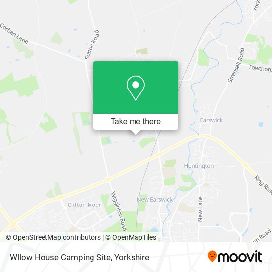 Wllow House Camping Site map