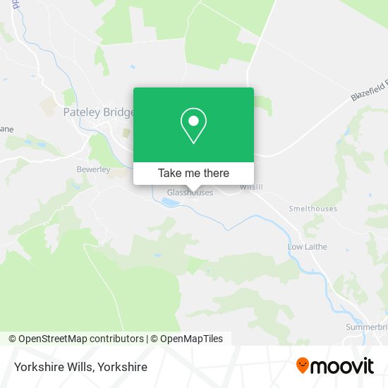 Yorkshire Wills map