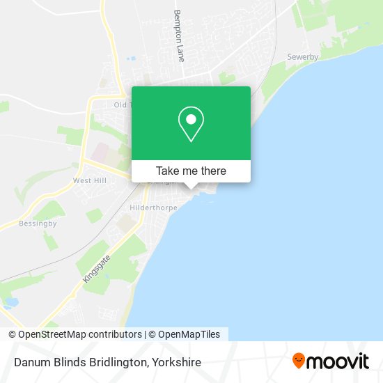 Danum Blinds Bridlington map