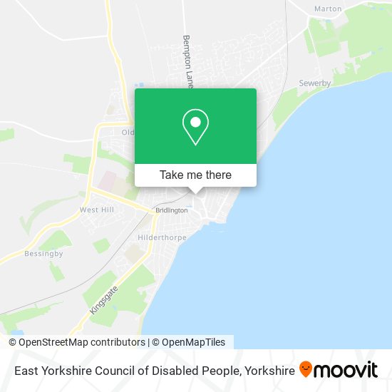 East Yorkshire Council of Disabled People map