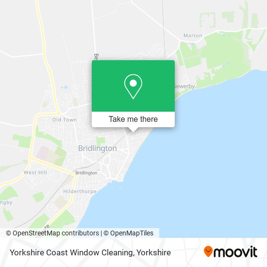 Yorkshire Coast Window Cleaning map