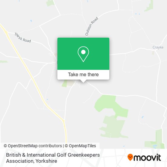 British & International Golf Greenkeepers Association map