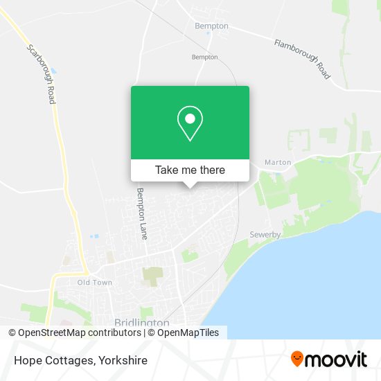 Hope Cottages map