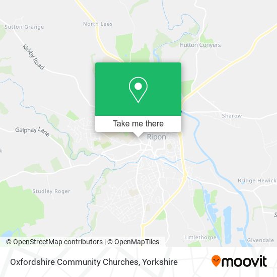 Oxfordshire Community Churches map